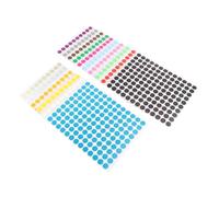 LOLIPPYY 16 feuilles Étiquettes Rondes Adhesives Multicolores Autocollants Points Décoratifs pour Halloween et Scrapbooking