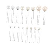 LOLIPPYY 16 pièces Lot de Épingles à Cheveux Mariage Perles Forme et Pratiques pour Chignons Femmes et Demoiselles