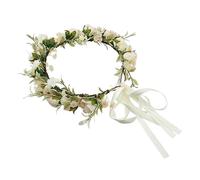 LOLIPPYY 1Pièce Couronne de Fleurs Bohémienne Bandeau pour Filles et Femmes Accessoire de Mariage Élégant Coiffe de Fleurs Artificielles pour Célébrations