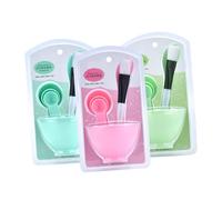 LOLIPPYY 2 ensembles Bols pour Masques Faciaux DIY avec Brosse de Maquillage et Outil de Mesure Accessoires Pratiques pour Soins Du Visage Femmes et Filles Couleur Couleur Aléatoire