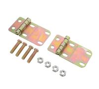 LOLIPPYY 2 Ensembles Kit de 2 Charnières de Poubelle Vis de Fixation Goupilles de Charnière Renforcées Accessoires de Rechange pour Couvercle de Poubelle Extérieur et Urbaines Réparation