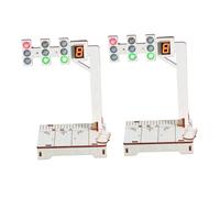 LOLIPPYY 2 Ensembles Kit Stem DIY de Bois Modèle Scientifique Éducatif pour Garçon Fille et Adolescents Simulation Réaliste Sécurité Routière Développement Motricité et