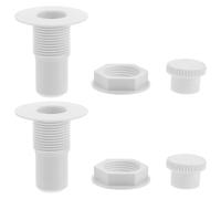 LOLIPPYY 2 Ensembles Plastic Freezer Drain Hole Stoppers Leakproof Refrigerator Tube Plugs Compatible With Multiple Brands Cold-resistant Sealing Accessories
