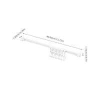 LOLIPPYY 2 ensembles Rack Mural Adhésif Coulissant Crochet Mural Cuisine sans Perçage Support de Rangement pour Ustensiles Plastique