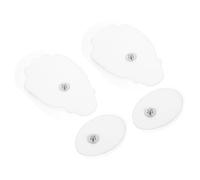 LOLIPPYY 2 Pads Auto Adhésifs Silicone Non Tissé Réutilisables Coussinets de Massage Souples pour Électrostimulation Accessoires et Portables Lot