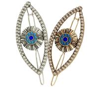 LOLIPPYY 2 Pièces Barrettes Cheveux Evil Eye Vintage avec Épingles Décoratives Accessoires Élégants pour et Occasions Spéciales