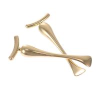 LOLIPPYY 2 pièces Bâtons de Massage Alliage de Zinc pour Crème Contour des Yeux Applicateurs Doubles Fonctions pour Visage et Yeux Facilitation Absorption Soins Outils Pratiques pour