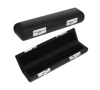 LOLIPPYY 2 Pièces Boîte de rangement Piccolo fournitures d'instruments Enregistreur flûte petit cas dur accessoires d'équipement de musique caisse de flûte piccolo Matériel Noir