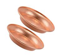 LOLIPPYY 2 Pièces Bol Tibétain Cuivre Pur Sculpté Main pour Méditation et Plateau Mandala Ésotérique Multifonction pour Décoration Zen et Rituels Lot