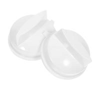 LOLIPPYY 2 Pièces Bouton de Commande pour Micro-ondes, Bouton de Cadran en Plastique Blanc, Résistance aux Hautes Températures, Contrôle Précis Température, pour Maisons et Restaurants