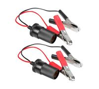 LOLIPPYY 2 pièces Câble Extension Batterie Voiture avec Pinces Crocodile Robustes Adaptateur Prise Murale pour Alimentation et Chargement Appareils à Domicile et Véhicule