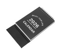 LOLIPPYY 2 Pièces Calendrier de Bureau Mini Planificateur Pliant Debout Mois Calendrier Compact pour Maison et Bureau Papier Épais Organisation Pratique