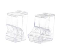 LOLIPPYY 2 pièces Distributeur Automatique pour Hamsters avec Capacité Spacieuse et Ouverture Facile Mangeoire Transparente Pratique pour Petits Animaux comme Cochons et Hamsters Nains