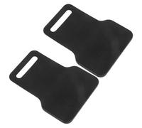 LOLIPPYY 2 Pièces Door Step Hook Plate Stainless Steel Rubber Wrapped Slip Protector For Scratch And Dent Prevention Compatible With Suvs Trucks And Cars