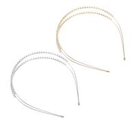 LOLIPPYY 2 pièces Double Layer Rhinestone Bridal Headbands For Wedding Crown Hair Accessories For Women And Comfortable Diadème Mariée