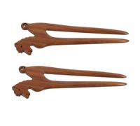 LOLIPPYY 2 Pièces Épingles à Cheveux Bois Vert de Santal Accessoires Traditionnels Chinois pour Chignons Bâtons Vintage Artisanaux pour Femmes Léger et Portable Style Ancien pour Festivals
