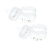 LOLIPPYY 2 Pièces Flacons de Pesée Verre avec Couvercle Lot pour Laboratoire Récipient et Polyvalent pour Pesée Échantillons Chimiques et Biologiques Accessoire pour Recherche et