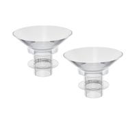 LOLIPPYY 2 pièces Insert de Bride Silicone Flexible pour Tire Lait Adaptateurs de Calibre Accessoires Réutilisables et Lavables Kit de Remplacement pour Allaitement Lot