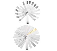 LOLIPPYY 2 pièces Jauge de Mesure de Précision Acier à Ressort Règle Épaisseur Haute Précision Antirouille et Portable pour Mesure de Jeu et Contrôle Écart