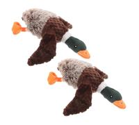 LOLIPPYY 2 Pièces Jouets à Mâcher pour Chien Forme de Canard avec Sifflet Jouets Interactifs Résistants pour Chiens Petits à Grands Stimule Intelligence et Réduit Anxiété
