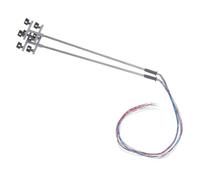 LOLIPPYY 2 pièces Lampadaire de Maquette pour Terrain de Jeu Mini Lampe Décorative pour Jardin de Maquette Accessoire de Modélisme Architectural Lumière Blanche pour Décoration de Jardin