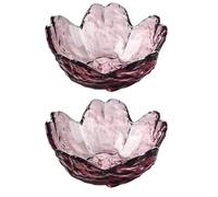 LOLIPPYY 2 pièces Lot de Coupelles Verre Forme de Cerisier Assiettes à Sauce pour Soja et Condiments Japonaise pour Maison et Fête