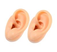 LOLIPPYY 2 pièces Modèle Oreille Silicone Réaliste pour Affichage de Piercing et pour Formation et de Bijouterie