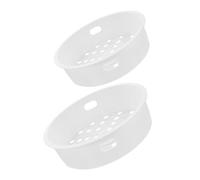 LOLIPPYY 2 pièces Panier Vapeur pour Cuiseur à Riz Support Vapeur Antiadhérent avec Uniformes et Antidérapant pour Légumes et Raviolis