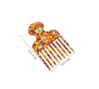 LOLIPPYY 2 Pièces Peigne Acétate Coloré Peigne à Dents Fines pour Coiffure Précise Outil Portable pour Salon et Usage Personnel Démêlant et Stylisant