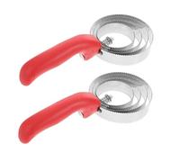 LOLIPPYY 2 pièces Peigne de Toilettage Cheval et Bétail Peigne Curry Métallique Ergonomique Brosse à Démangeaisons avec Picots Dentelés pour Stimulation Cutanée et Soin Animalier