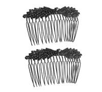 LOLIPPYY 2 Pièces Peignes de Mariage avec Étincelants Accessoires pour Cheveux de Mariée Fixation Simple pour Chignons et Tresses pour Mariages et Événements Formels