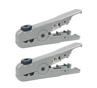 LOLIPPYY 2 pièces Pince à Dénuder Manuelle Coupe-câbles Ajustable Outil Polyvalent pour Câbles Électriques et Réseaux sans Alimentation et Portable