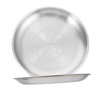 LOLIPPYY 2 Pièces Plateau Rituel Métallique Rond Fer Brillant Bol Symbole Pentagramme et Triple Lune Plateau Décoratif pour Bijoux Prière et Rituel Wiccan