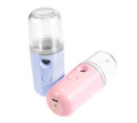 LOLIPPYY 2 Pièces Pulvérisateur Nano USB Rechargeable pour Brume Hydratante Portable pour Types pour Spa et Bureau