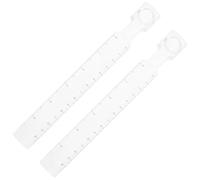 LOLIPPYY 2 pièces Règle de Dessin Multifonction avec Loupe Règle Droite Transparente Abs et Verre Outil de Mesure Précis pour Bureau et Dessin Technique