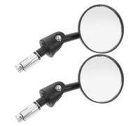 LOLIPPYY 2 pièces Rétroviseurs Vintage Aluminium Miroir Arrière Rond Réglable Lot de Compatibles Scooter Installation Facile