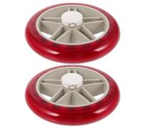 LOLIPPYY 2 pièces Roues de Caddie Course PU Résistantes Roulettes de Remplacement pour Chariot de Courses et Paniers à Roulettes Faciles à Installer et Durables pour Transport