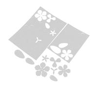 LOLIPPYY 2 Pièces Shrink Film Sheets With Intricate Begonia Pattern Transparent Heat Shrink Sheets For DIY Jewelry Hair Embellishments Earrings And Creative Craft Projects