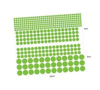 LOLIPPYY 2 pièces Stickers Muraux Phosphorescents Ronds Décor DIY Lumineux pour Chambre et Salon Autocollants Étanches PVC sans Odeur Faciles à Poser et Enlever Décoration Murale