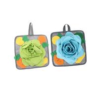 LOLIPPYY 2 pièces Tapis Reniflage Lapin Polaire Antidérapant Fouille Intérieur pour Animaux Stimule Instinct de Recherche et Favorise Alimentation Lente