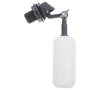 LOLIPPYY 2 pièces Vanne Flotteur Mini Pouce pour Humidificateur Aquarium Machine à Glace Valve Bille Flottante PE Blanche