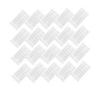 LOLIPPYY 20 feuilles Étiquettes Autocollantes PVC pour Bouteilles de Shampooing Transparentes Résistantes et Faciles à Décoller pour Organisation Salle de Bain et Voyage