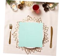 LOLIPPYY 20 Feuilles Serviettes Papier Cocktail Bords Ondulés Vert Menthe Décoratives pour et Tables Élégantes