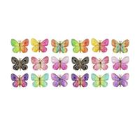 LOLIPPYY 20 Pièces Décorations en Résine Colorée en Forme de 22 X 15 CM avec Trou Accessoires DIY pour Loisirs Créatifs Décoration Maison et Créations Artisanales