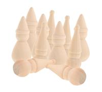 LOLIPPYY 20 Pièces Figurines de Bonhomme Peindre Jouets DIY pour Garçon Fille Décorations de Noël Ornements de Fête de Poupées Non
