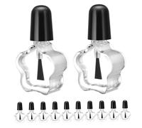 LOLIPPYY 20 pièces Lot de Flacons Vernis à Ongles Rechargeables Verre Transparent Pentagonal avec Brosse Rangement Pratique pour DIY Nail Art et Mélange de Couleurs à Domicile