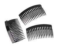 LOLIPPYY 20 Pièces Lot de Peignes Plastique pour Frange Femme Accessoires Coiffure Élégants et Faciles à Insérer Noir Transparent Café Blanc pour Usage et Occasions