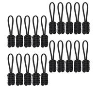 LOLIPPYY 20 Pièces Lot Tirettes Fermeture Éclair Amovibles Nylon Robuste pour Sacs à Dos Valises et Vestes Remplacements Résistants et Faciles à Installer