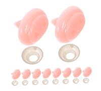 LOLIPPYY 20 pièces Nez de Cochon Rose avec Rondelles pour Marionnettes Crochet DIY Accessoires Sécurité pour Peluches Ours et Animaux Kit de Nez avec Vis pour Fabrication de Poupées
