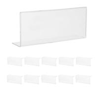 LOLIPPYY 20 Pièces Support Prix Acrylique Transparent Porte Étiquette Signalétique Pour Tablette Vente Commerce Supermarché